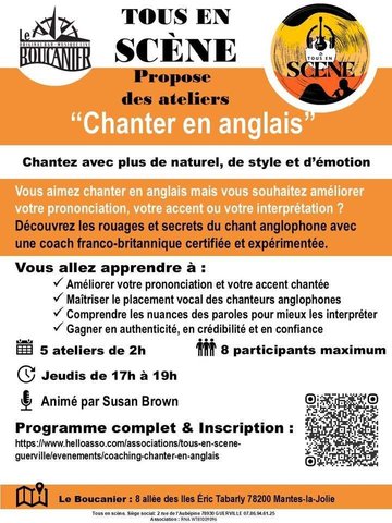 atelier Chanter en anglais