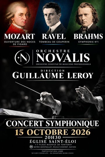 Concert Orchestre Novalis: Mozart/Ravel/Brahms