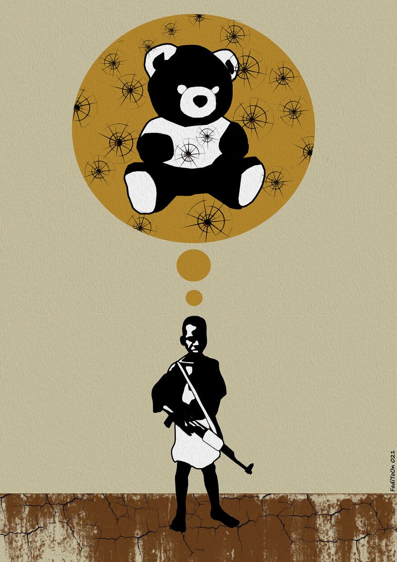 Exposition de dessins de presse sur les enfants et la guerre / 7e édition du festival Foutez-nous la Paix !