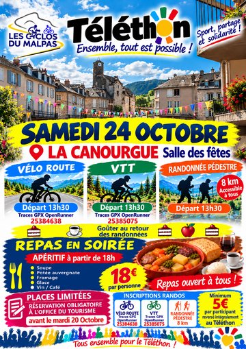 RANDO DU TELETHON - LES CYCLOS DU MALPAS