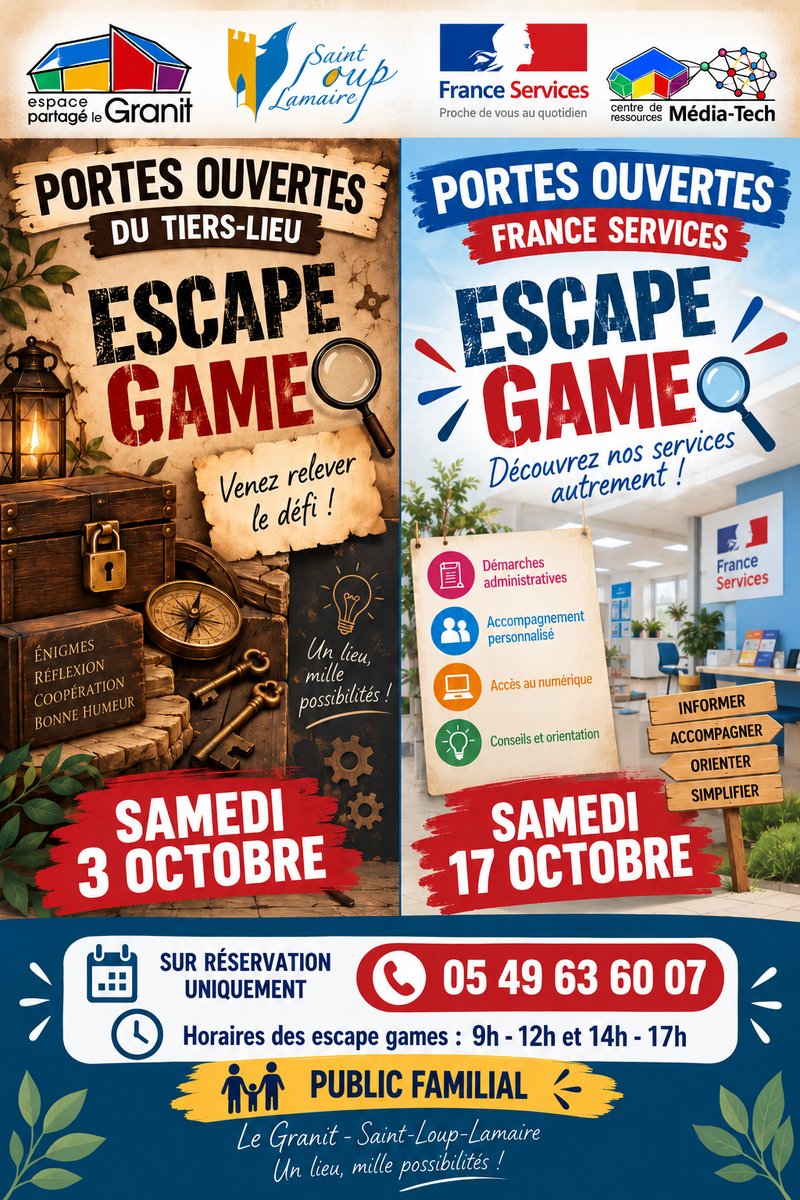 Portes ouvertes France Services - Escape Game
