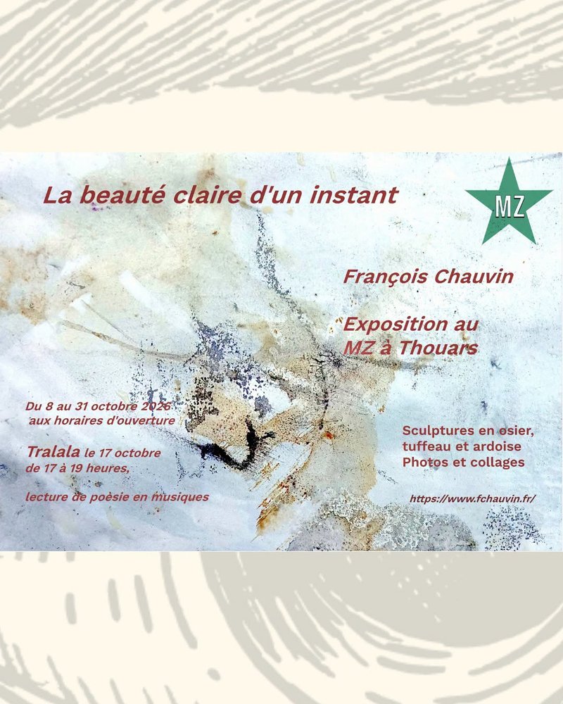 Exposition : François Chauvin — La beauté claire d’un instant au MZ