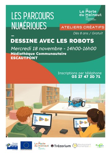 Dessine avec les robots