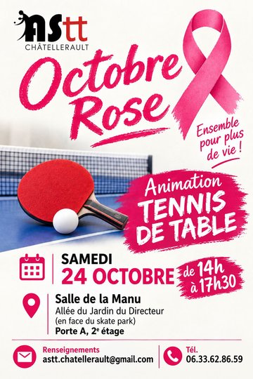 Octobre Rose : Tennis de Table