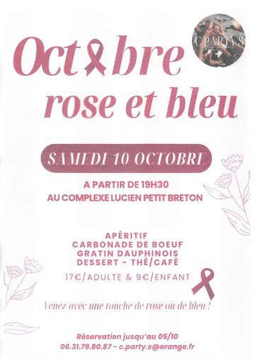 Octobre Rose et bleu : Soirée C'Party's