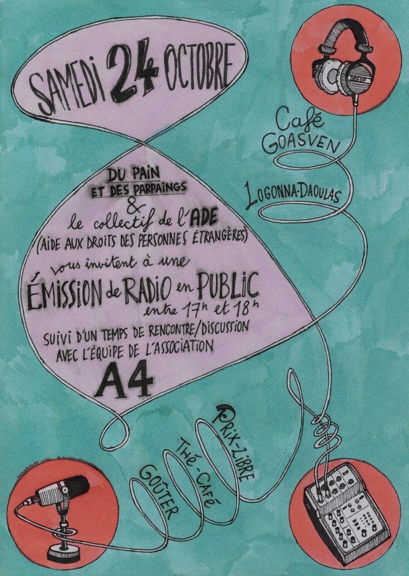 Rencontre avec l'Association A4 / Plateau radio en public & Discussions