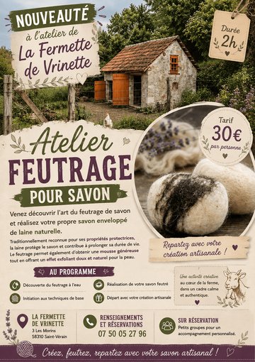 Atelier savon feutré