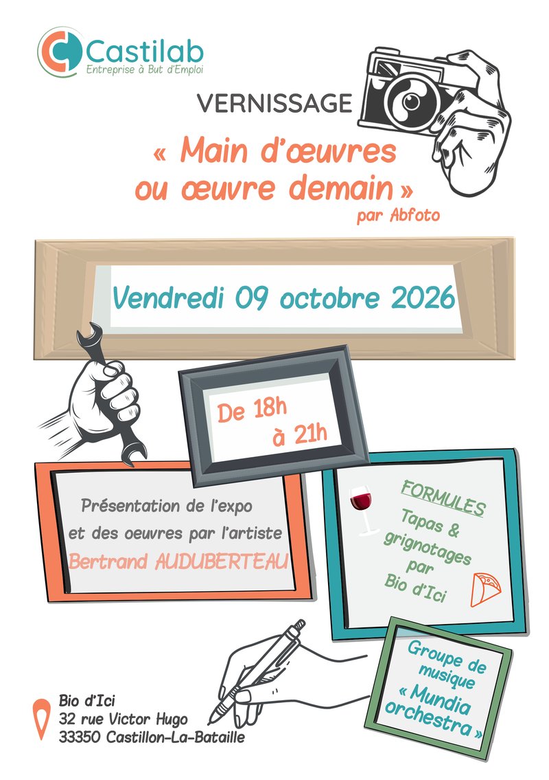 Vernissage exposition "Mains d'œuvre ou œuvre demain" à Bio d'Ici