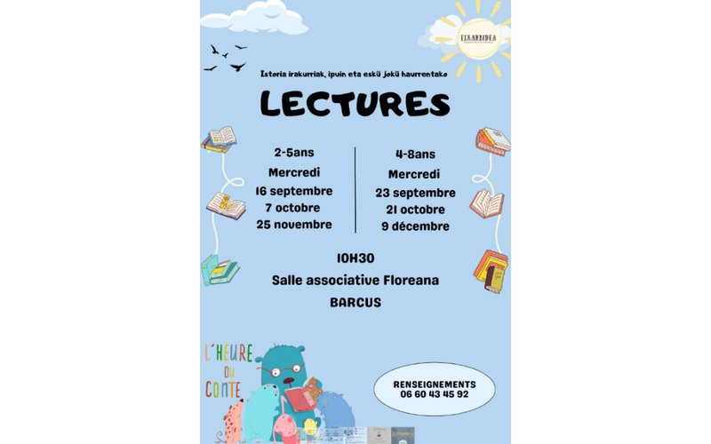 L'heure du conte 2-5 ans
