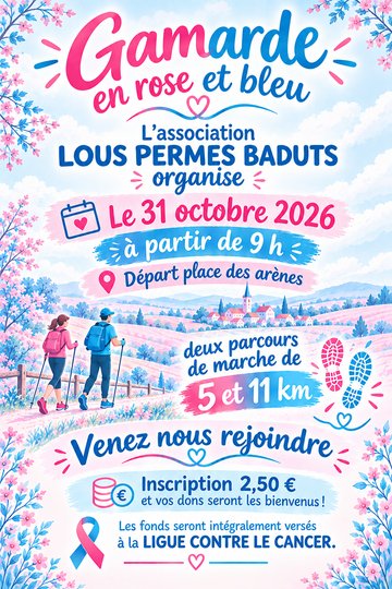 Marches pour Octobre rose et Novembre bleu à Gamarde
