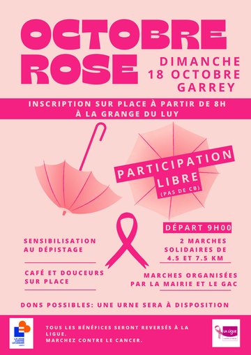 Octobre rose à Garrey