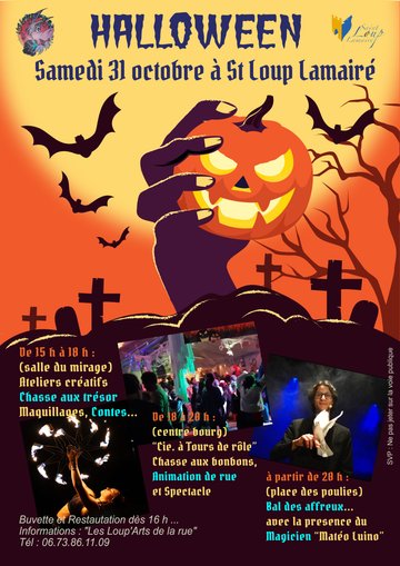 Animations diverses et soirée déguisée - Halloween