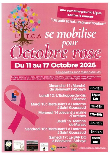 L'ICA se mobilise pour Octobre Rose