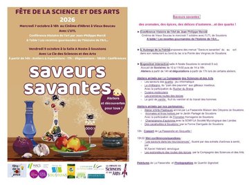 Fête de la Science 2026: Saveurs Savantes