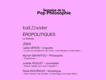 Éropolitiques - Semaine de la Pop Philosophie