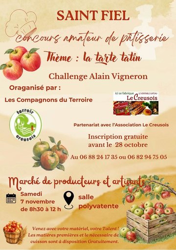 Concours de pâtisserie amateur et marché