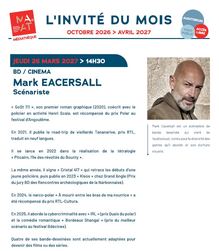 L'invité du mois : Mark Eacersall