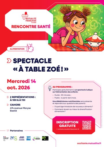 Spectacle "A table Zoé"