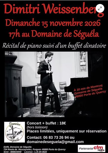 Récital de piano avec Dimitri Weissenberg au Domaine de Séguéla