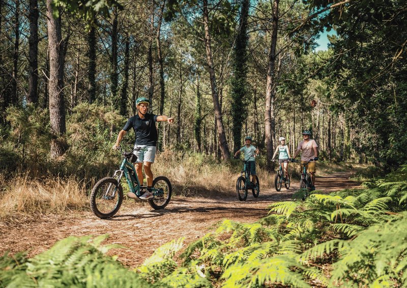 Découverte de la forêt en trottinette électrique