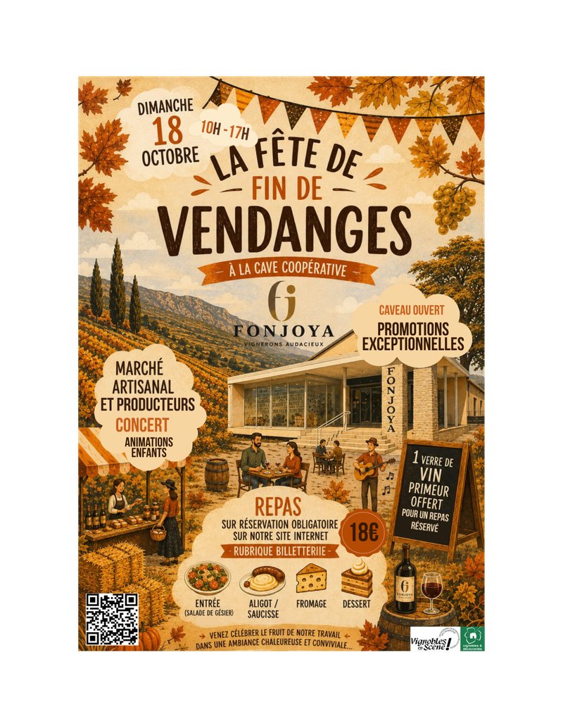 FÊTE DE FIN DE VENDANGE CAVE COOPÉRATIVE DE FONJOYA