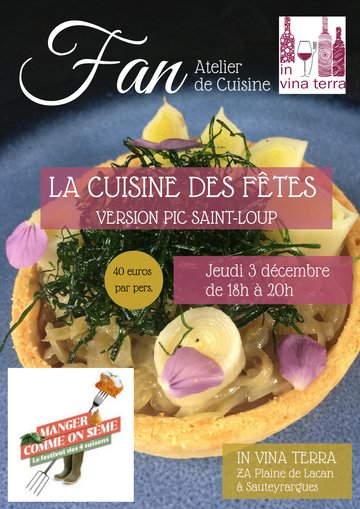 Atelier de cuisine des fêtes