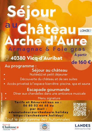 Offre de séjours "Automnales du foie gras et de l'armagnac" du 1er au 31 octobre 2026
