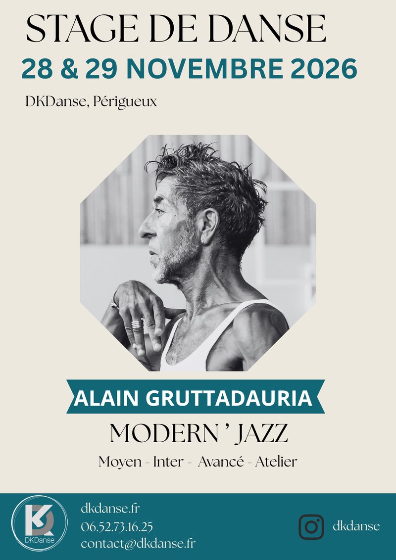 Stage Modern'Jazz - Alain GRUTTADAURIA - DKDanse