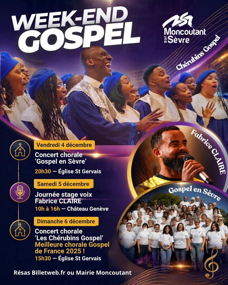 Week-end gospel - Concert Les Chérubins Gospel