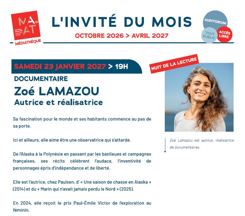 L'invité du mois : Zoé Lamazou