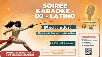 Karaoke - DJ set - Atelier d'escrime inclusif et friendly