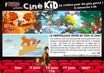 Ciné Kid - le merveilleux Hiver de Tom le Chat