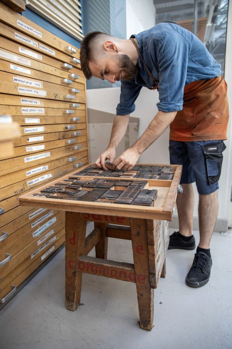 Découverte de l’impression typographique et introduction à la reliure