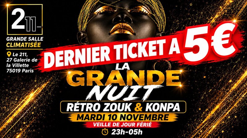 La Grande Nuit Rétro zouk et konpa Vs Gouyad
