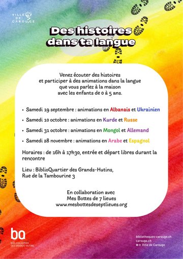 Des histoires dans ta langue : animations en allemand et mongol