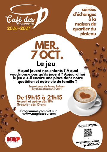 Café des parents : le jeu dans l'éducation