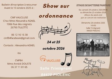 [Reprogrammé] SHOW SUR ORDONNANCE