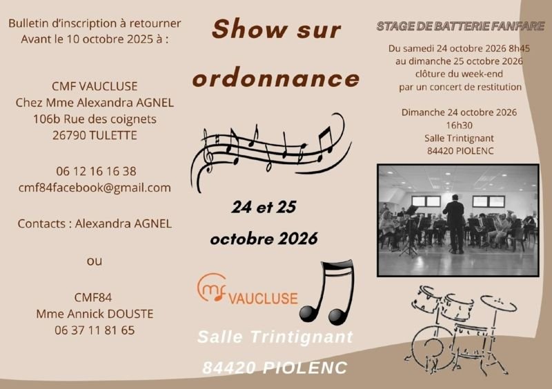 [Reprogrammé] SHOW SUR ORDONNANCE