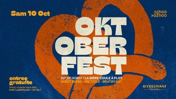 OKTOBERFEST 2026 @ O’SULLIVANS MANDELIEU