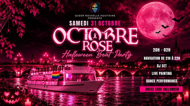 HALLOWEEN BOAT PARTY - Octobre rose