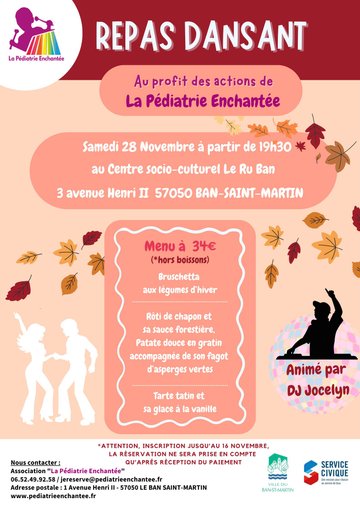 Repas Dansant de La Pédiatrie Enchantée