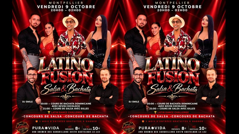 SOIRÉE SALSA & BACHATA •VENDREDI 9 OCTOBRE📍PURA VIDA MTP