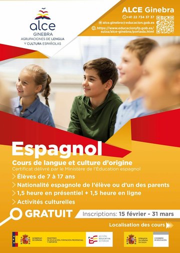 Cours d'espagnol pour enfants et jeunes