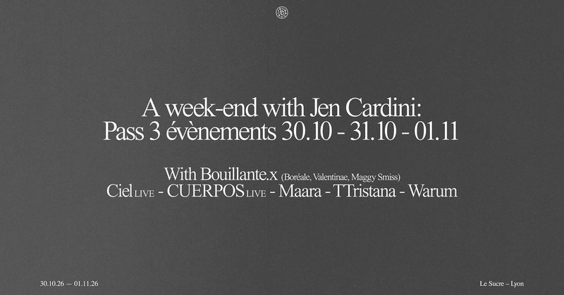 A week-end with Jen Cardini : Pass 3 événements