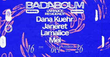 Club — Lamalice Residency: Janeret, Dana Kuehr, Mel