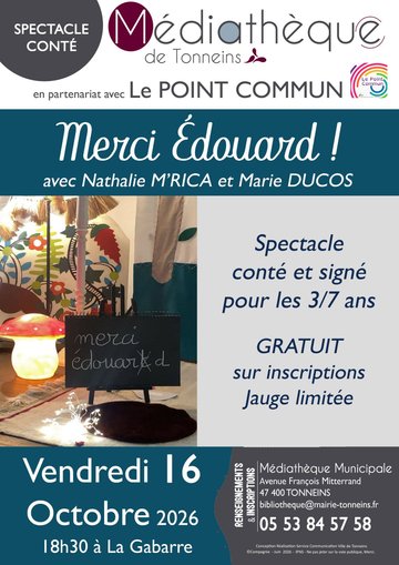 Ma P'tite saison - Spectacle Conté et Signé - MERCI EDOUARD !