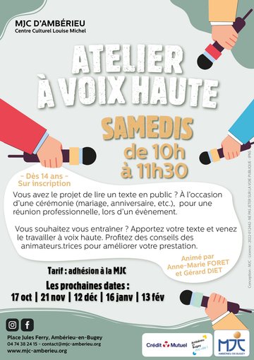 Atelier « À Voix Haute »