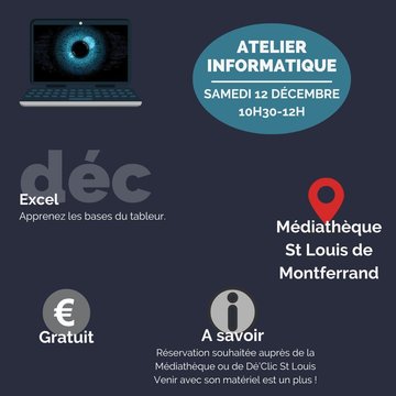 Atelier informatique avec Déclic' St Louis