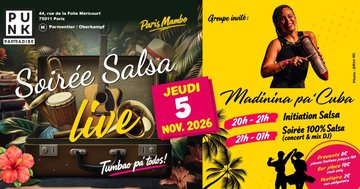 Soirée Salsa Live - Madinina pa'Cuba