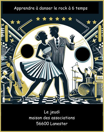 Cours de rock à 6 temps à Lanester